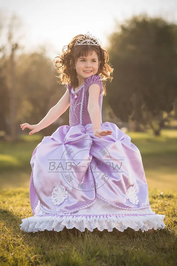 E-babe/ ; платья-пачки без рукавов с подтяжками; детские осенние вечерние платья принцессы фиолетового цвета с цветочным принтом;
