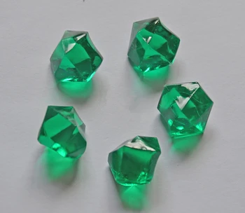 

Free Shipping NEW 20PCS Acrylic Crystal Diamond Pawn Irregular Stone Dark Green Color Game Pieces For Board Game Accessories