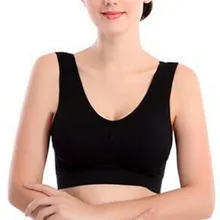 1PC Women Lady Yoga Bra Vest Black White Nude Seamless Fitness Sports Bra Tops Gym Underwear Bras 3 Colors
