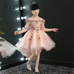Это yiiya детская одежда платье с цветочным узором для девочек нормально для вечерние свадебное платье для девочек кружева с воротником на