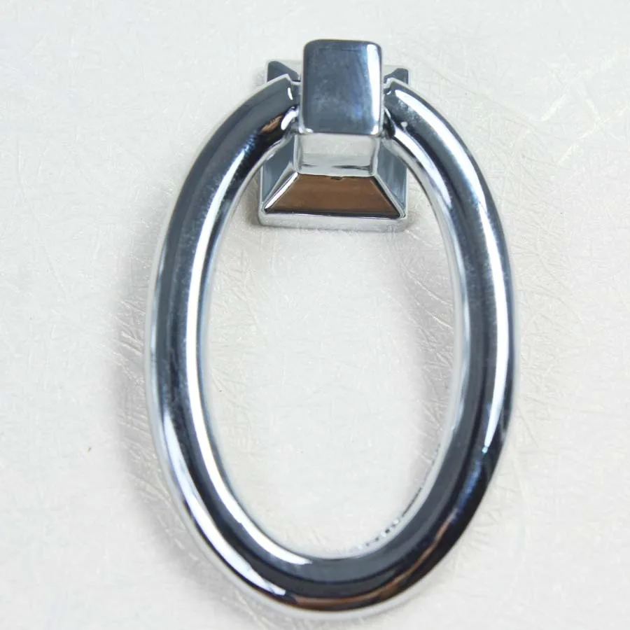 42 мм современная мода elipso шаткие каплевидные кольца мебельные ручки серебро хром комод шкаф комод дверные ручки