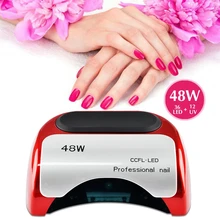 48W Professional CCFL LED UV Lamp Light Nail Dryer for Nails Gel Polish Automatic Home Work Nail Dryer Art Manicure Hand Sensor