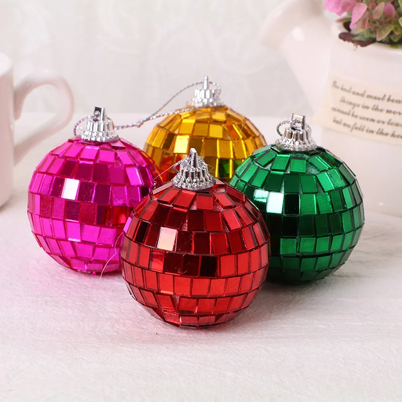 Рождественские украшения, цветное зеркало, анти шар бар, диско шар Свадебный стеклянный шар украшения торта