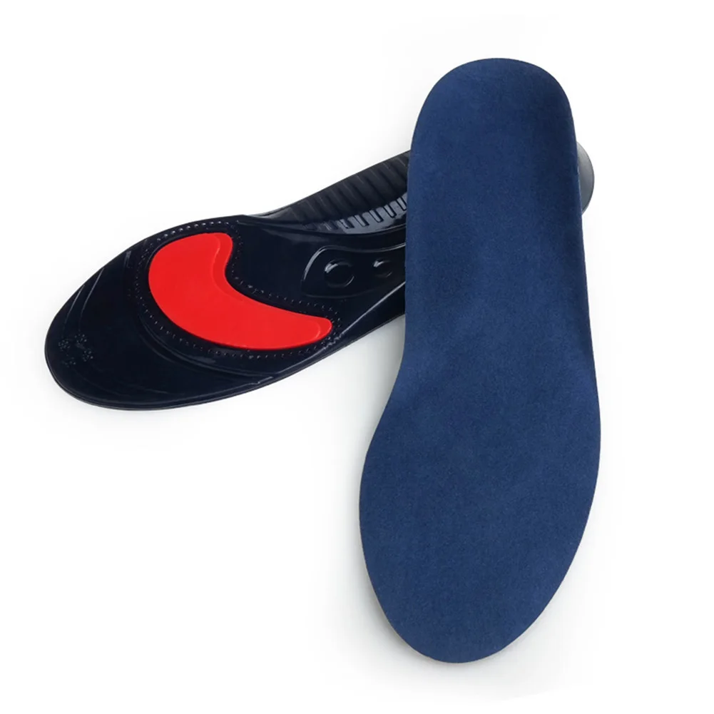 

1 Pair Shock Absorption PU Stretch Fabric Full Length Comfort Lightweight Men Women Reusable Insoles Sports Soft Antimicrobial