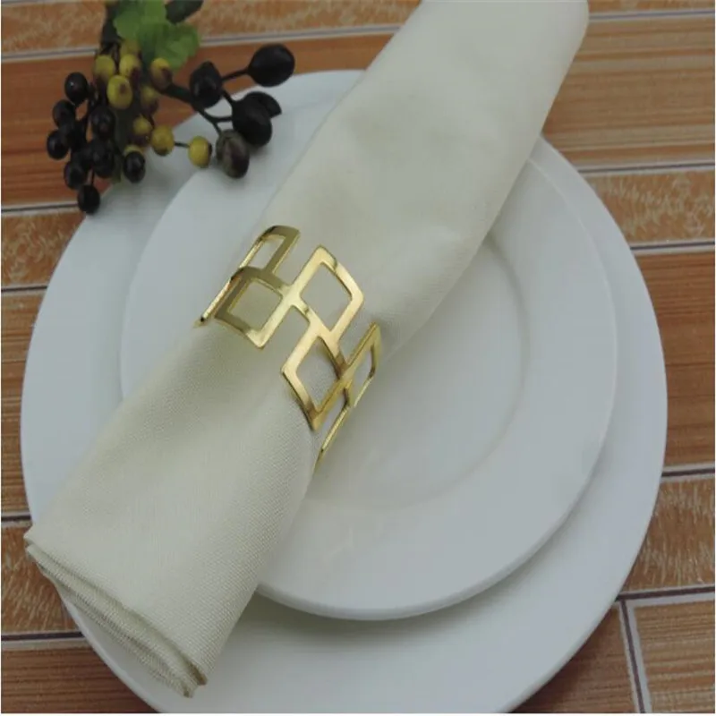 12pcs Home Serviette Rings Napkin Holder West Dinner Towel Napkin Ring