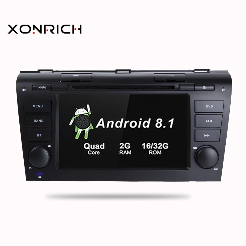

Quad Core 2GB RAM Android 8.1 Car DVD GPS Navigation Multimedia Player Car Stereo for MAZDA 3 2004-2009 Radio Headunit IPS OBD