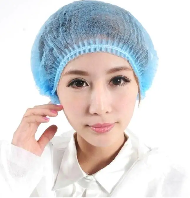 100pcs Disposable breathable protective cap, anti dust, hair dropcap