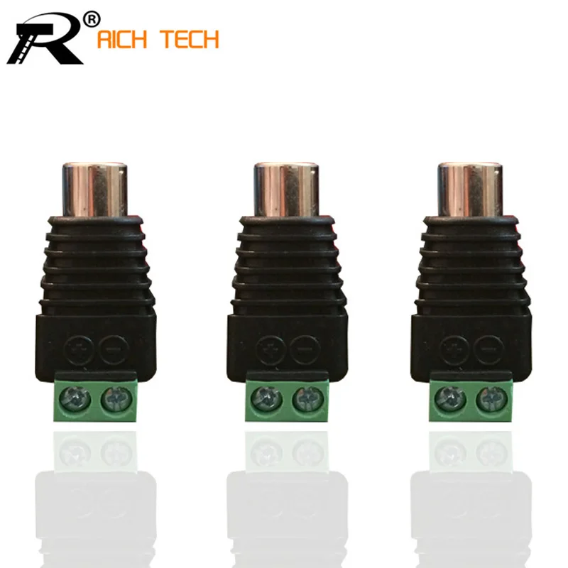 

3PCS/LOT AV BALUN PHONO RCA JACK CONNECTOR CAT5 TO CCTV CAMERA RETAIL TERMINAL BLOCK TO RCA JACK ADAPTER