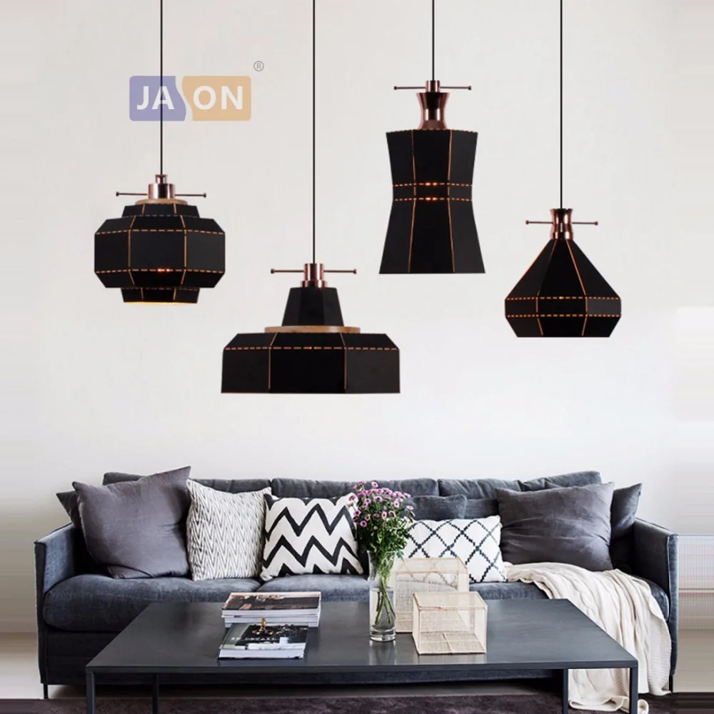 

led e27 Postmodern Iron Minimalism Black White LED Lamp LED Light.Pendant Lights.Pendant Lamp.Pendant light For Dinning Room