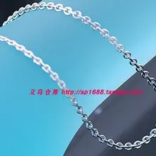 10 шт./лот 43 см серебряный сплав/Циркон Цепочки и ожерелья цепь аксессуар Мода Шарм ювелирных изделий и компоненты