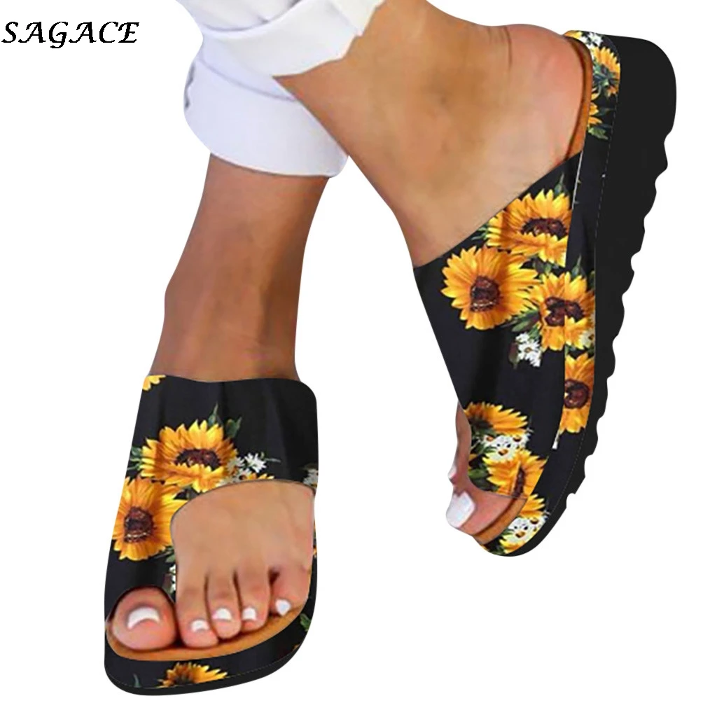 SAGACE/тапочки; женские Летние вьетнамки на плоской подошве; повседневная обувь для женщин; женские пляжные сандалии на ремешках; женская обувь размера плюс;