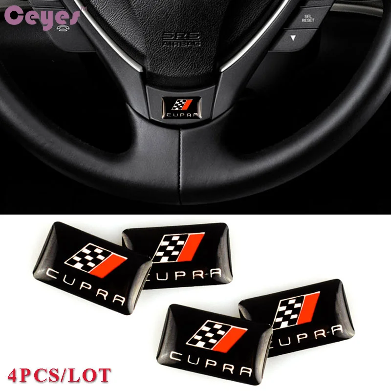 

Auto Car-Styling Car Emblem Badge Sticker Car Styling Case For Seat Leon Cupra Ibiza Altea Exeo Formula Car Accessories 4pcs/lot