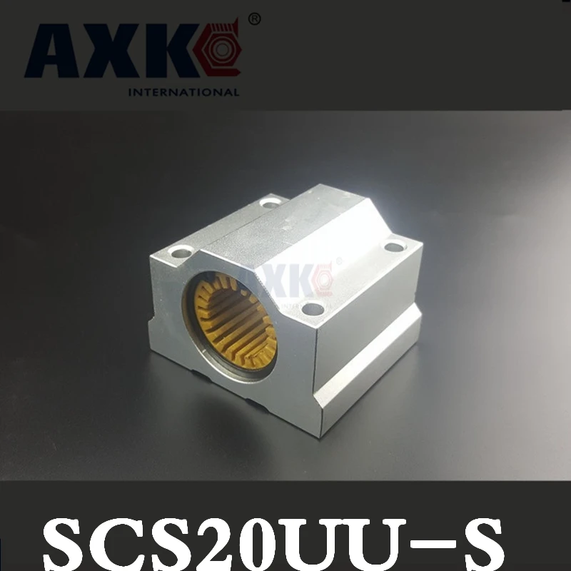 AXK 1 шт. Scs20 Sc20uu фотоэлемент для 20 мм направляющей вала Линейный подшипник с