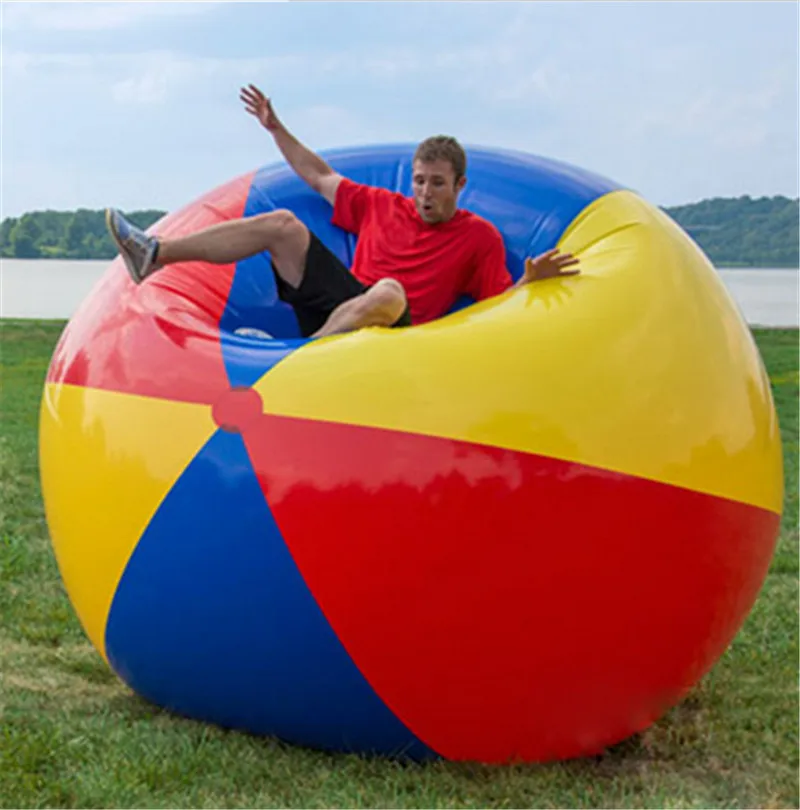 Giant Colorful Beach Volleyball Inflatable Beach Ball Swimming Pool Inflated Toy Balls Summer