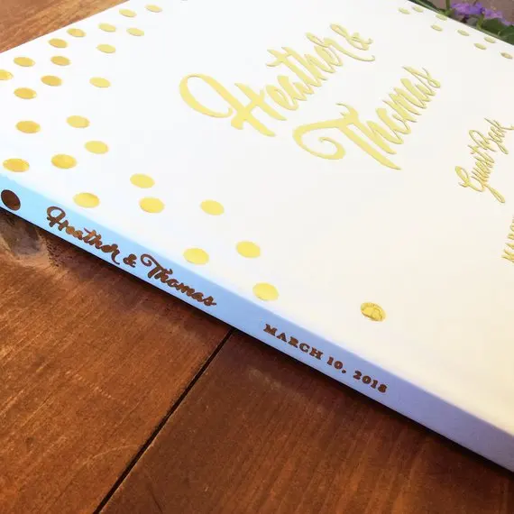 customize-Polka-Dot-Gold-Foil-Unique-Wedding-Guest-Books-guestbook-Alternative-Wedding-scrap-book-with-Name (4)