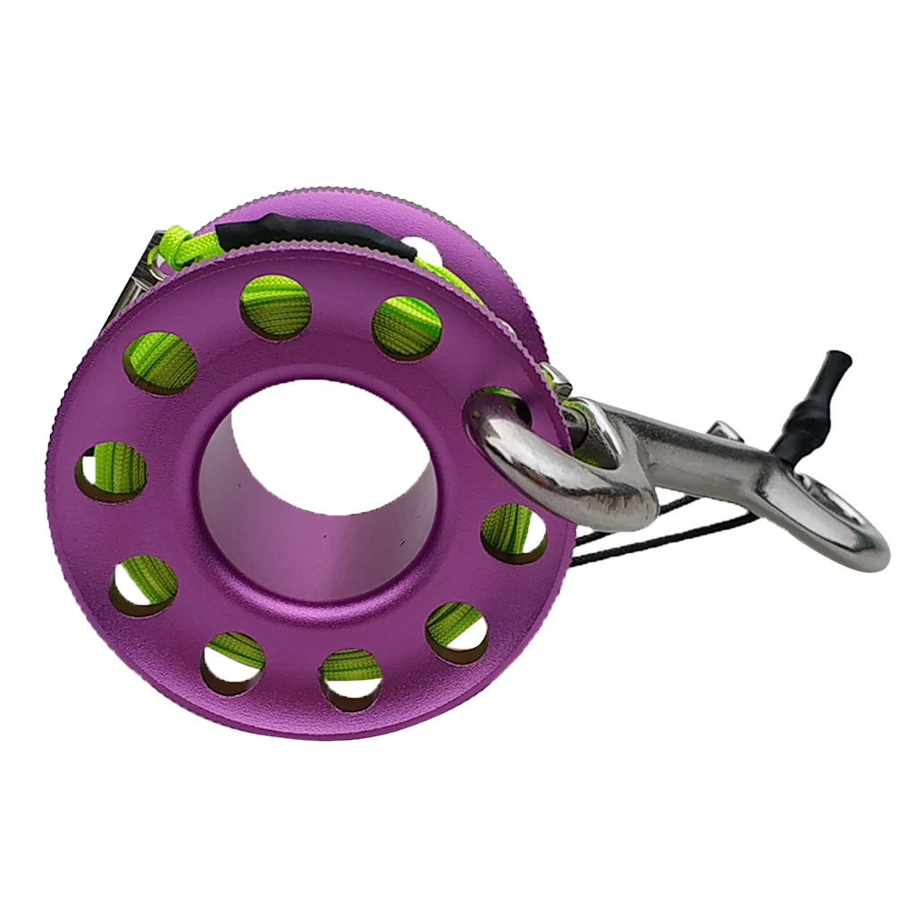 Finger Reel Diving Gear Double Ended Snap Bolts Dive Wreck Scuba Diving Accessories 49ft
