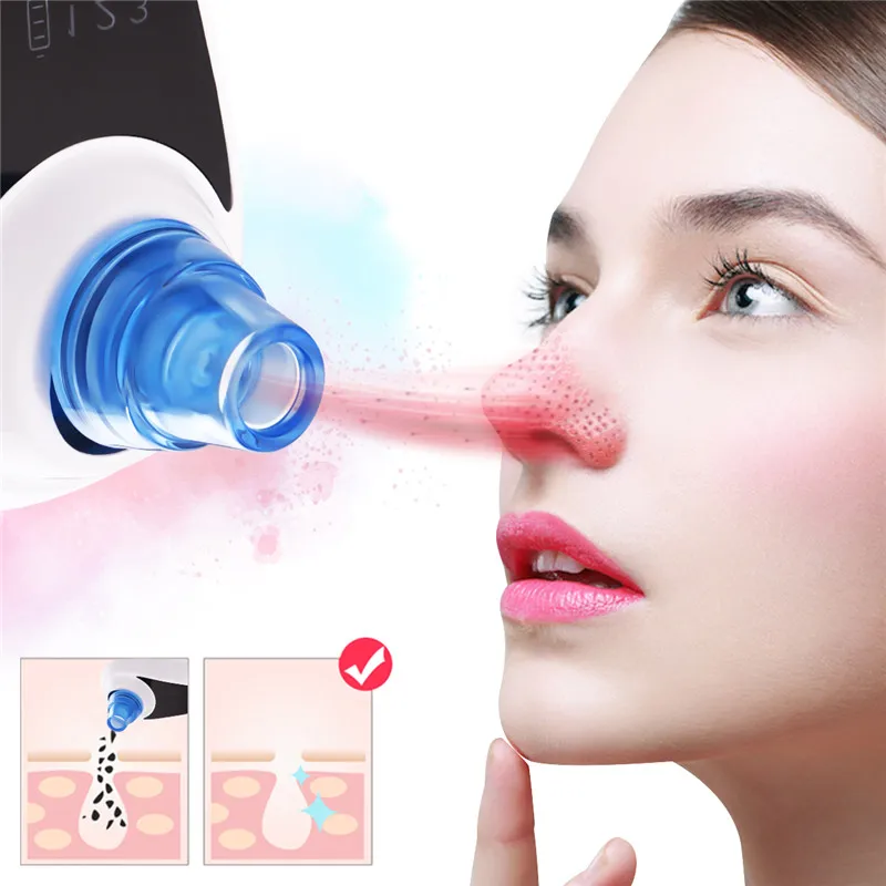 

Blackhead Remover Extractor Pore Vacuum Suction Electric Facial Clean Skin Scrubber Machine LED Photon Light Therapy Face Care21