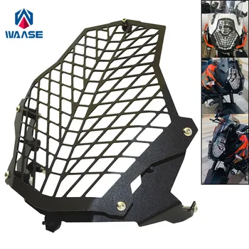 

waase Motorcycle Headlight Head Lamp Light Grille Guard Cover Protector For KTM 1050 1090 1190 Adventure 1290 Super ADV