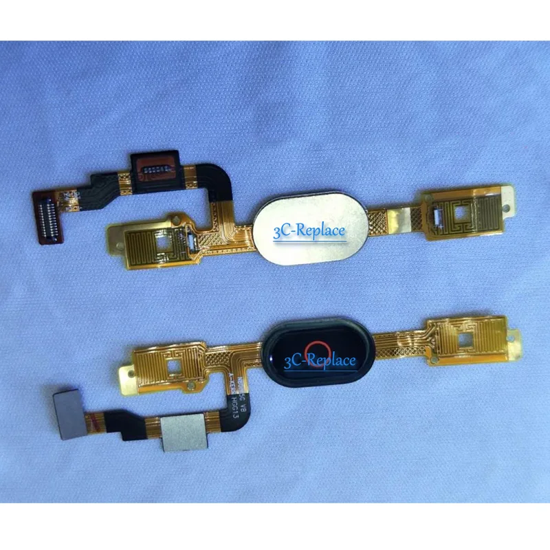 

Black/White For ZTE Nubia M2 NX551J NX551 Fingerprint Scanner Touch Sensor Home Button Return Flex Cable