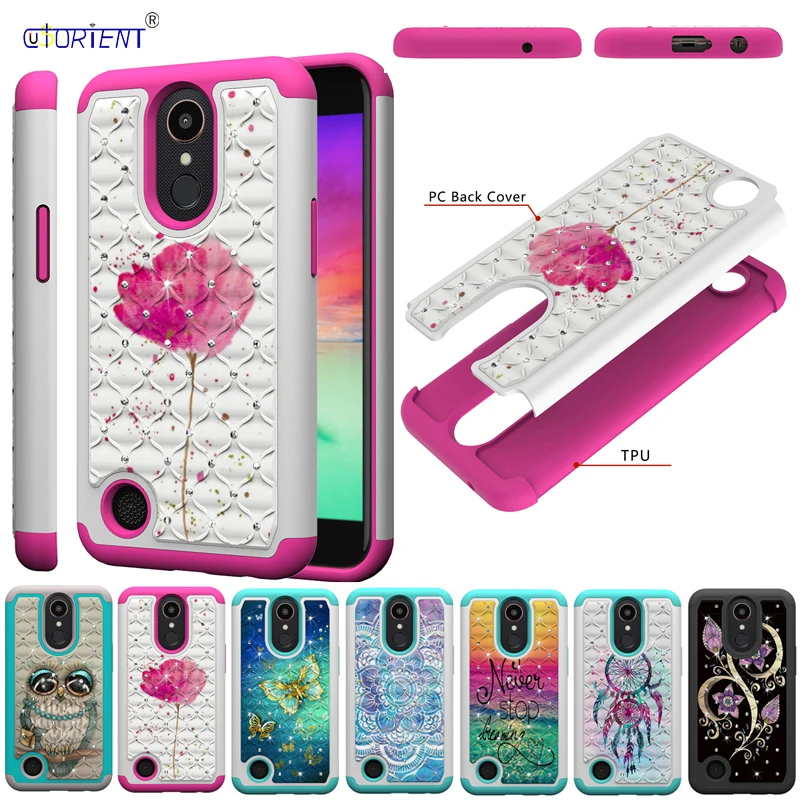 

Shiny Phone Case for LG K10 2017 M250 M250DS M250Y M250M Bumper Funda for LG K20 Plus LG-M250 Rugged hybrid 2-layer armor cover