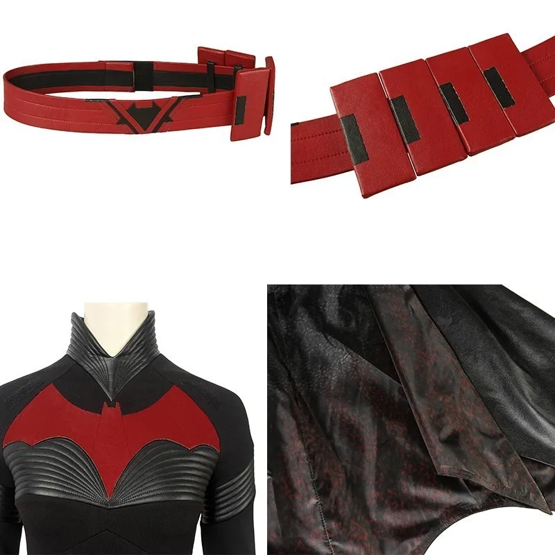  Batwoman Costume Katherine Rebecca Kate Kane Cosplay Brightbat Adult DC Comics Halloween Carnival F