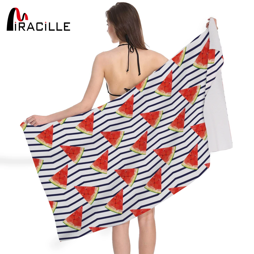 

Miracille Microfine Microfiber Beach Towel Pink Summer Bath Towels For Adults Big Beach Mat Quick Dry Swimming Pool Towels