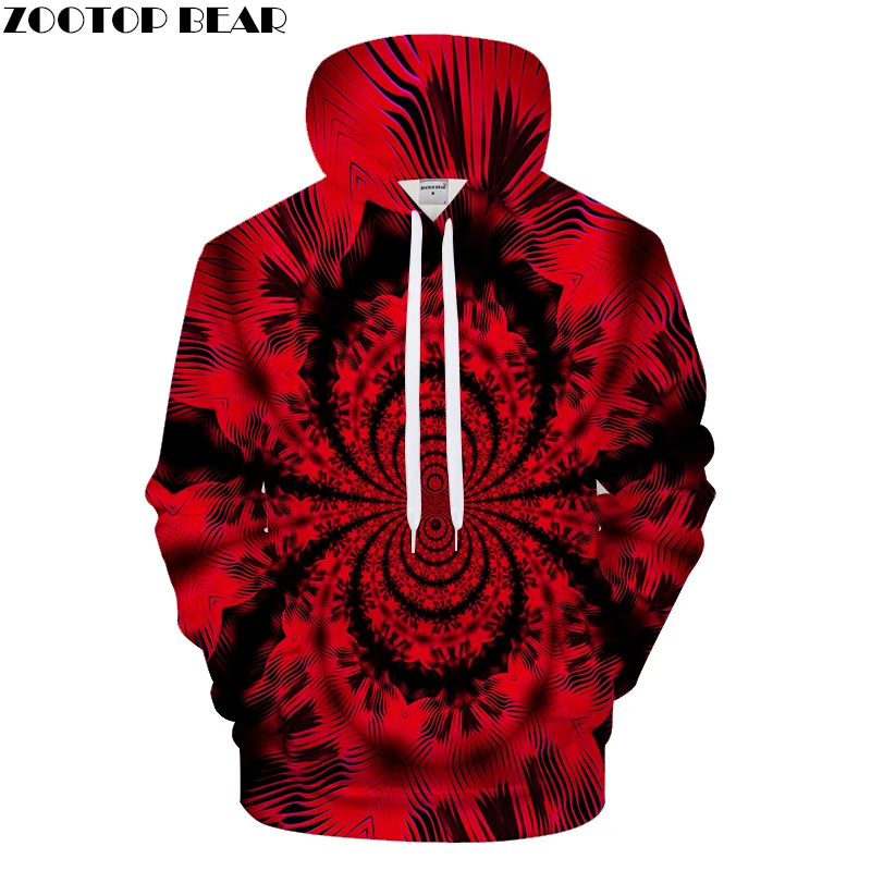 Red 3D Butterfly Hoodie Men Hoodies Print Hoody Streatwear Tracksuit