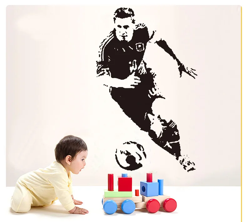 

Free Shipping lionel messi barcelona Soccer Wall Sticker Football Player Barcelona Poster Decal Decor Sports sticker DIY Gift