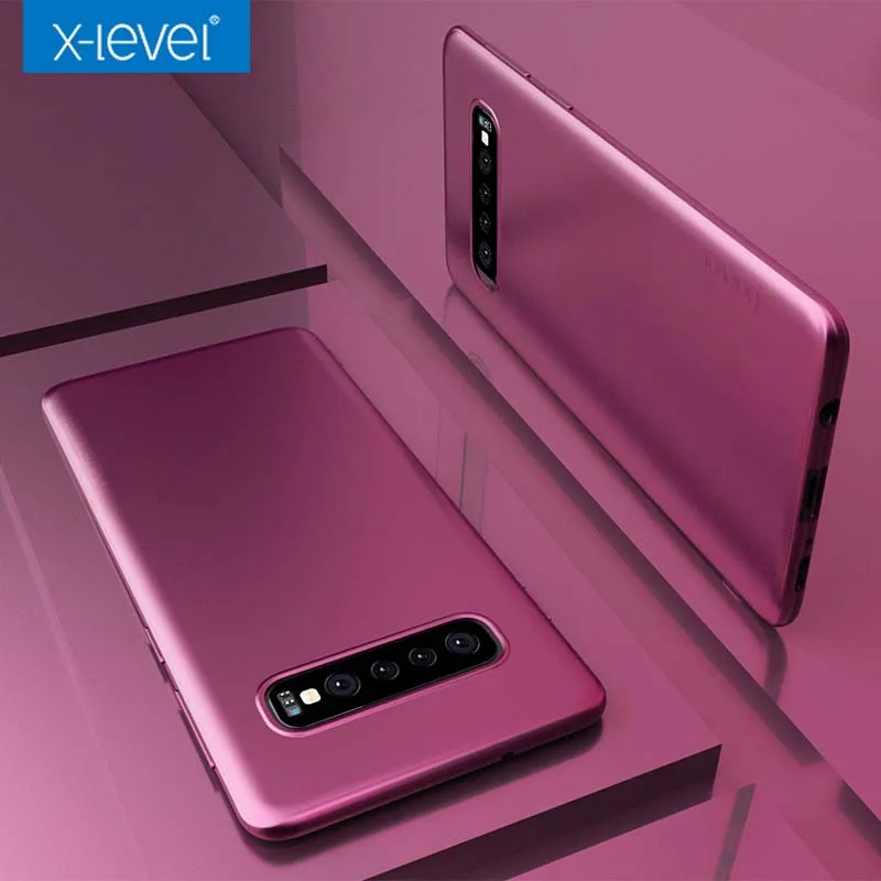 

For Samsung Galaxy S10 S10 Plus Case X-Level Minimalist Thin Tpu Matte Protective Back Cover for Galaxy Note 10+ Case Capa