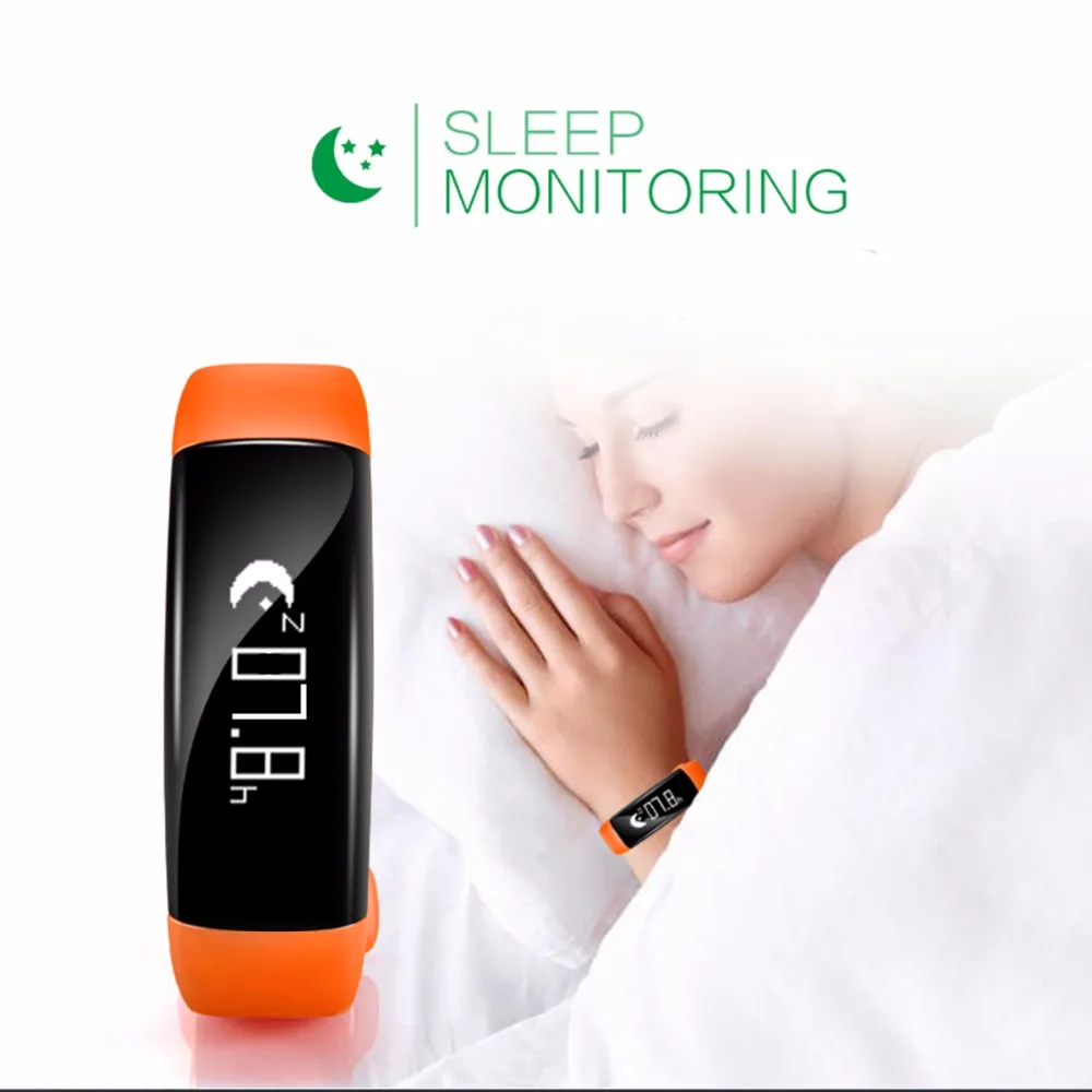 SOONHUA модный умный Браслет OLED зондирующий экран браслет вызов напоминание фитнес-трекер измерение сна и калорий монитор артериального давления