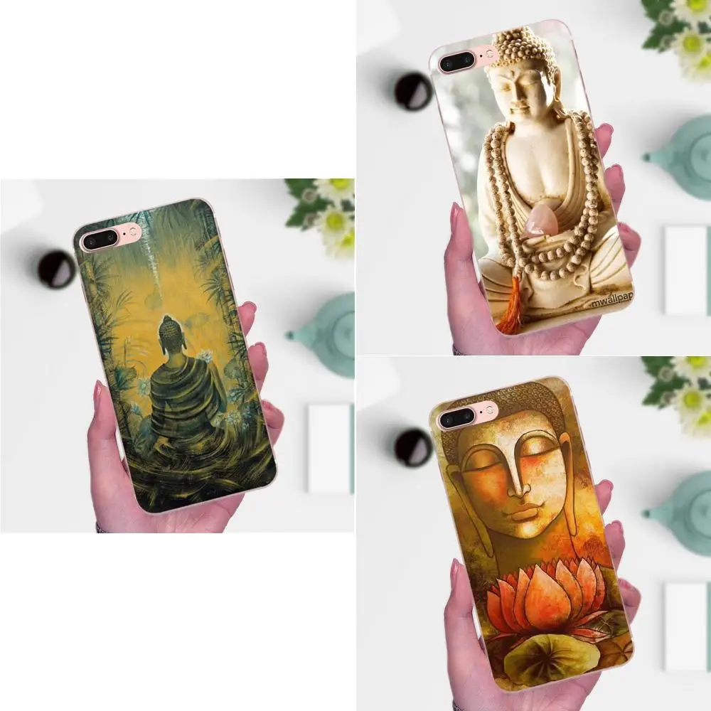 ТПУ мобильный телефон чехлы для Huawei P8 P9 P10 P20 P30 Mate 7 8 9 10 20 Lite Plus Pro 2017 Buddha|Бамперы| |