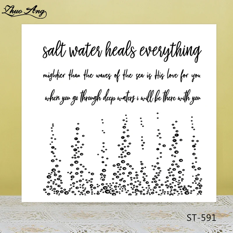 

ZhuoAng Transparent foam Transparent Clear Silicone Stamp/Seal for DIY scrapbooking/photo album Decorative clear stamp