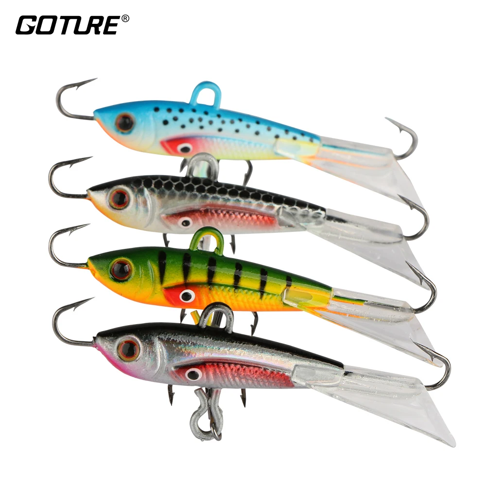 Goture Winter Ice Fishing Lure Minnow Hard Artificial Bait Pesca Carp Fishi...