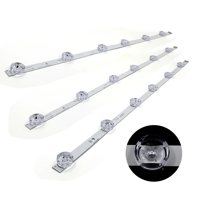 

LED backlight strip 6 lamp for LG 32"TV 32MB25VQ 6916l-1974A 6916l-1981A lv320DUE 32LF580V 32LB5610 (3pieces)
