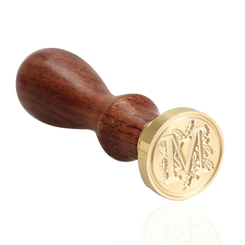 M Old World Monogram wax seal Sticker