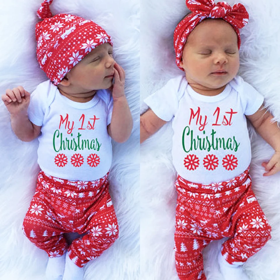 my first christmas newborn outfit