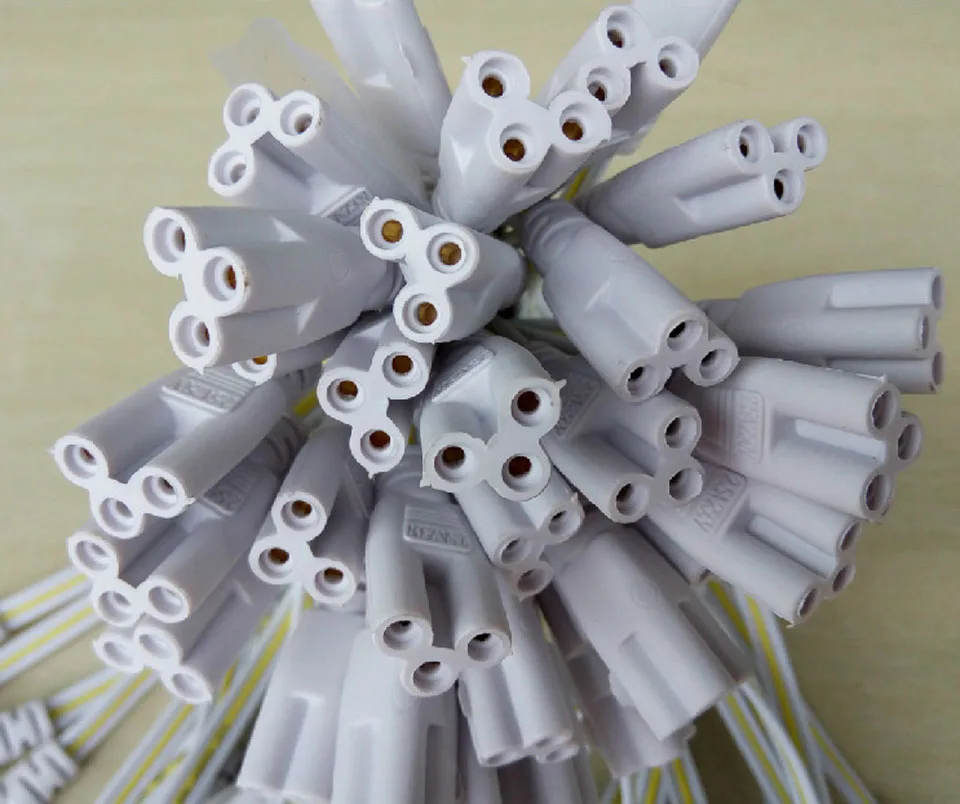 Трехфазные светодиодные трубки T5 T8 3 фута 300 мм 500 2 шт.|led connector wire|t8 led connectorled tube |