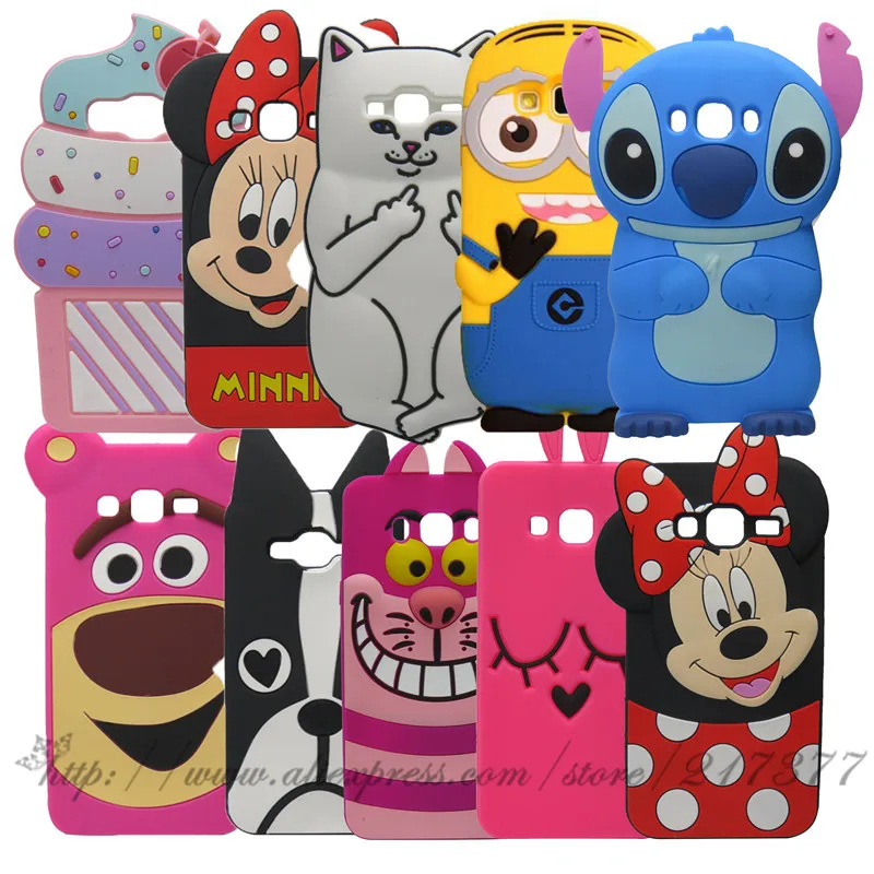 For SAMSUNG GALAXY J3 Case Cartoon Minnie Stitch Bunny