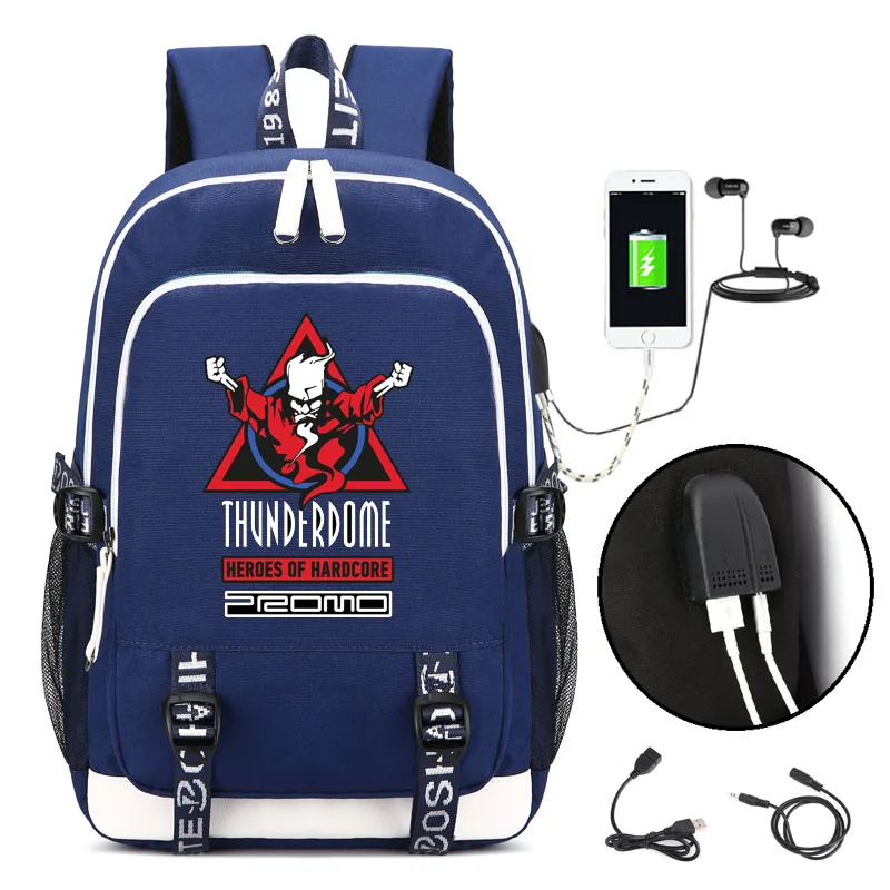 

Thunderdome Wizard Hero Hardcore Backpack with USB Charging Port and Lock &Headphone interface for College Student Work