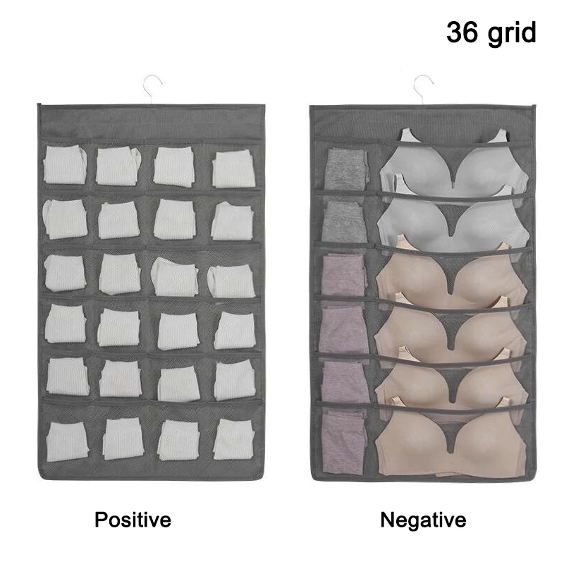 Подвесная сумка для хранения 15/30/36 сетки органайзер для нижнего белья Организатор ящик шкаф для хранения дома WXV по доступной цене