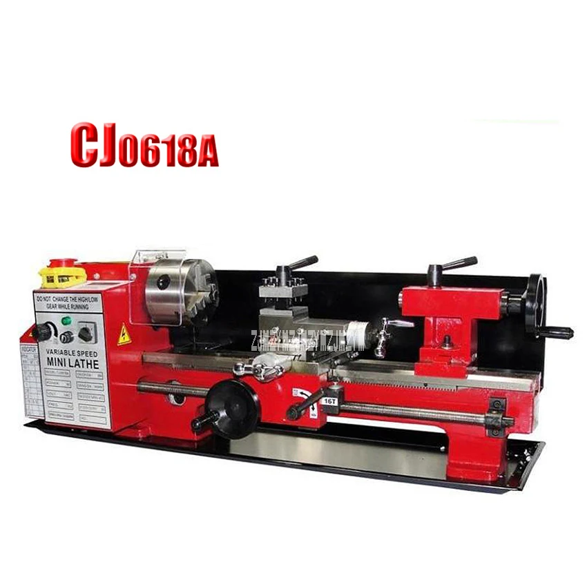 

CJ0618A Household Metal Lathe Horizontal Metal Milling Lathe Mini Lathe High-quality Bench Lathe Machine 220V 550W 100-2500rpm