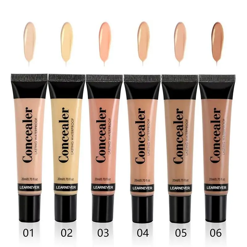 

Profissional Face Concealer Cream Long Lasting Moisturizing Full Cover Makeup Liquid Facial Corrector Waterproof Base Make Up