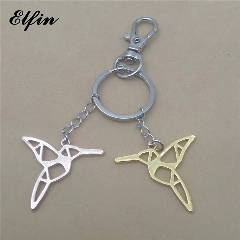 Elfin трендовая оригами Колибри брелки ювелирные изделия животных модная птица