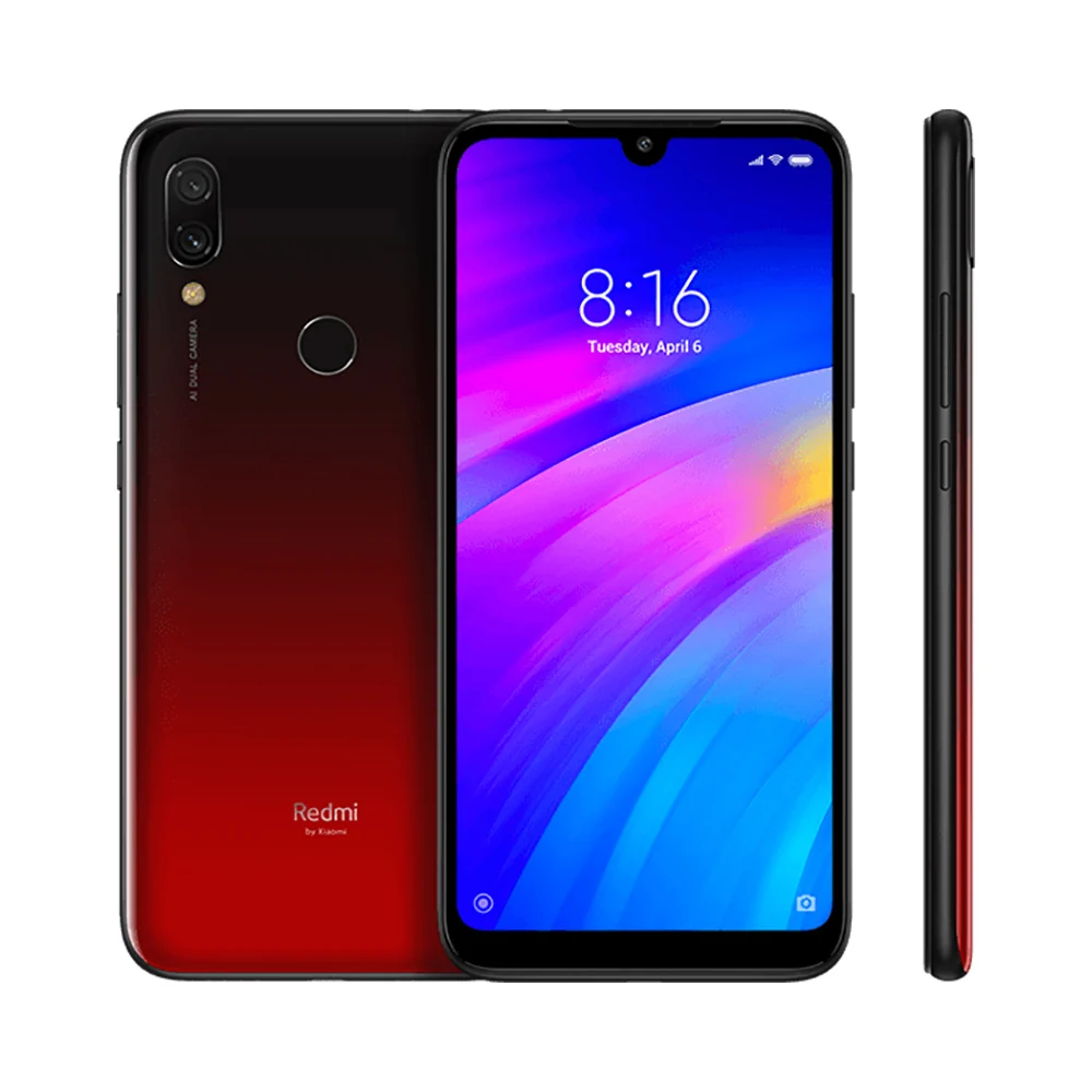 في المخزون العالمي النسخة Xiaomi redmi 7 6.26 \