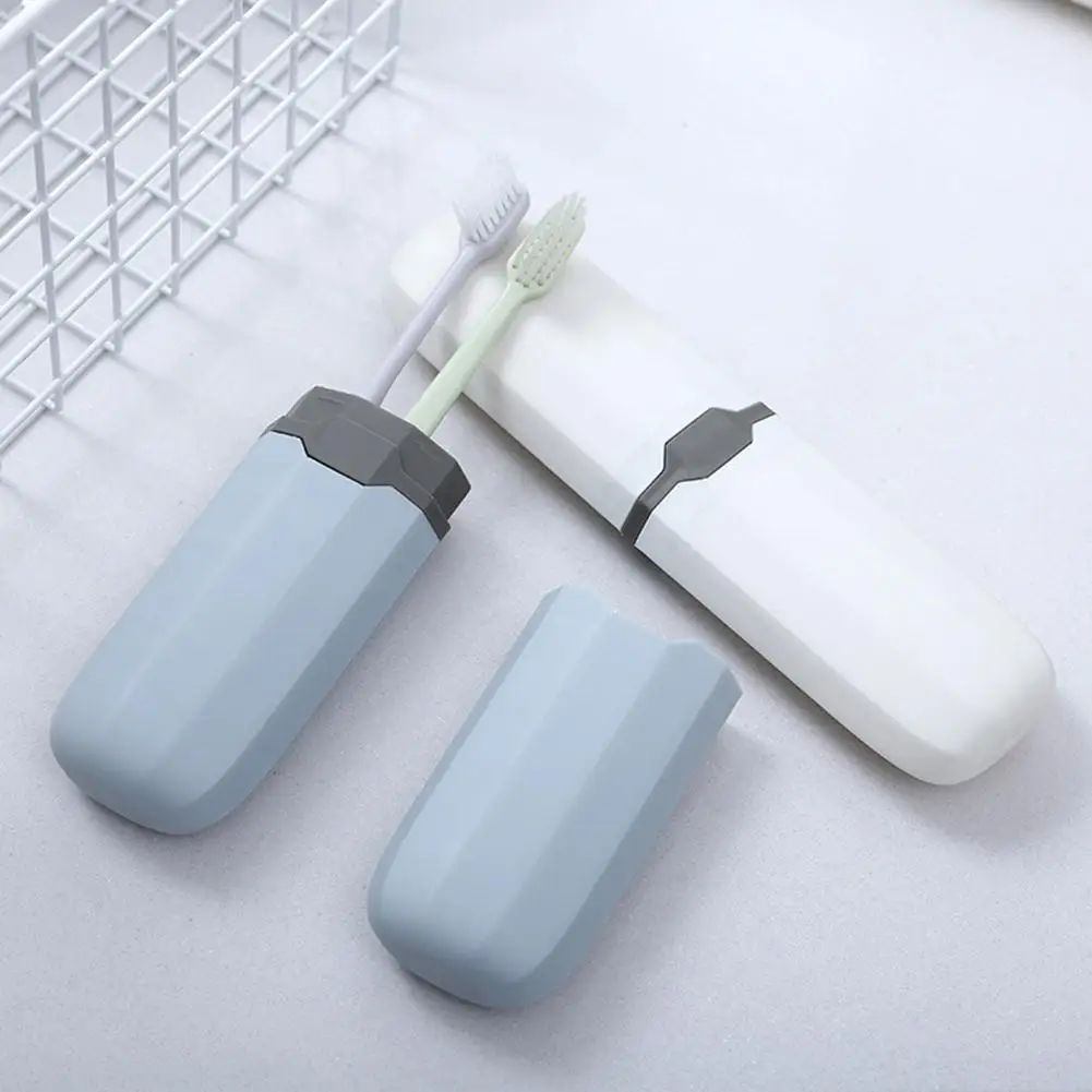 

1pc Portable Travel Toothbrush Cover Holder Outdoor Travel Hiking Camping Toothrush Cap Case Protect Storage Cute Box