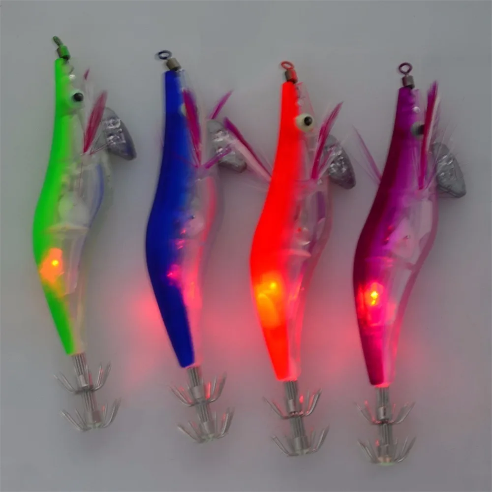وامض LED الصيد إغراء فلاش ضوء 10 cm أسماك مضيئة خطاف صيد على شكل سمكة الروبيان الطعم ليلة الصيد إغراء لون عشوائي تسليم 1 PC وامض LED الصيد إغراء فلاش ضوء 10 cm أسماك مضيئة خطاف صيد على شكل سمكة الروبيان الطعم ليلة الصيد إغراء لون عشوائي تسليم 1 PC