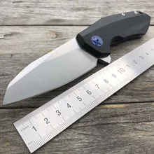 LDT 0456 Tactical Folding Blade Knife G10 Handle D2 Blade Bearing Flipper Hunting Knife Utility Pocket Camping Survival EDC Tool