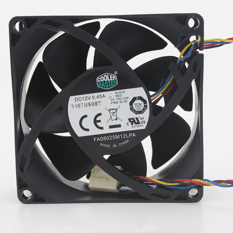 FA08025M12LPA 8025 DC12V 0.45A 4-wire temperature control cooling fan 