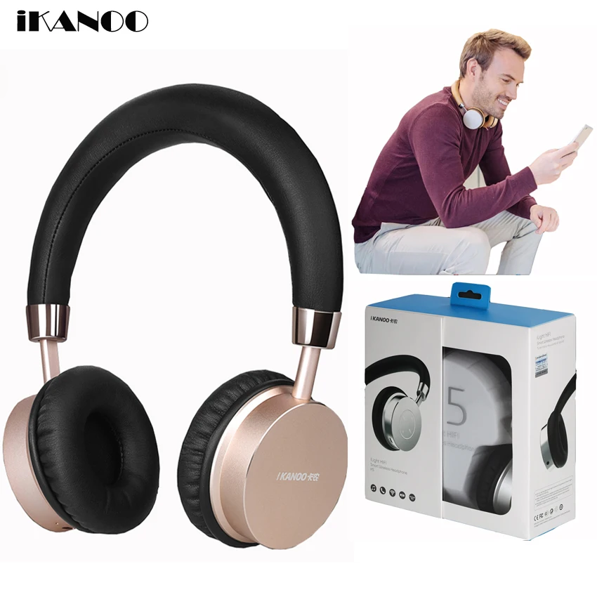

Fashion Golden Bluetooth Headphones For Phone Xiaomi iPhone Sumsung Sport Wireless Headset With Microphone Stereo Girls Earphone