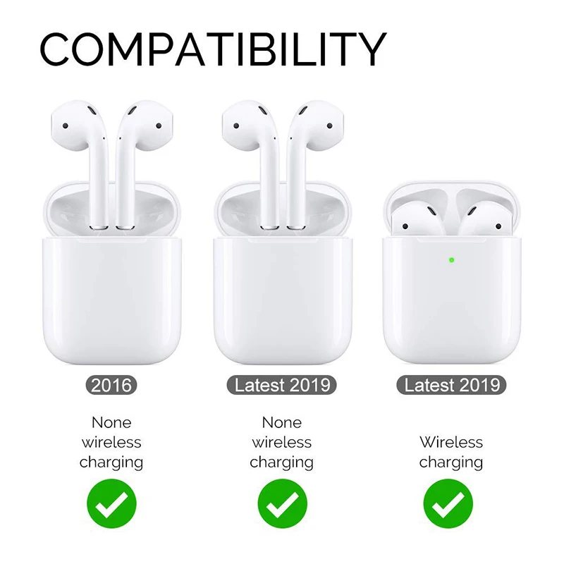 4 цвета кожаный чехол для Apple Airpods 1 Ремешок наушников Аксессуары 2 Чехол с